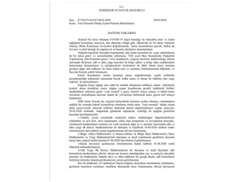 HAKİMLER VE SAVCILAR KURULUNUN , "YENİ NORMALE DÖNÜŞ EYLEM PLANININ BELİRLENMESİ" KONULU 29.05.2020 TARİHLİ KARARI