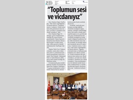 BASINDA BAROMUZ (Baro Bşk. Bilgin Yeşilboğaz: "Toplumun Sesi ve Vicdanıyız")