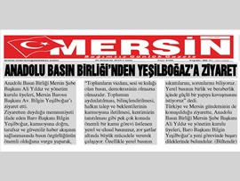BASINDA BAROMUZ (Baro Bşk. Bilgin Yeşilboğaz: "Meslektaşlarımın Güvenine Layık Olacağım")