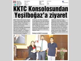 BASINDA BAROMUZ (KKTC Mersin Konsolosu'ndan Baromuza Ziyaret)