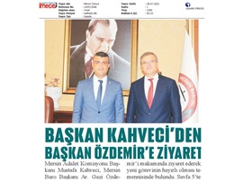 Komisyon Başkanı Kahveci'den Baro Başkanımız Özdemir'e ziyaret
