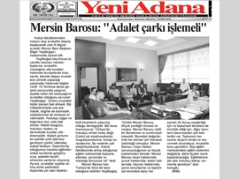 BASINDA BAROMUZ (Baro Başkanı Bilgin Yeşilboğaz: "Adalet Çarkı Dönmeli)