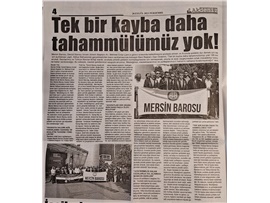 81 İlin Barosu'ndan ortak açıklama: "Tek bir kayba dahi tahammülümüz yok"