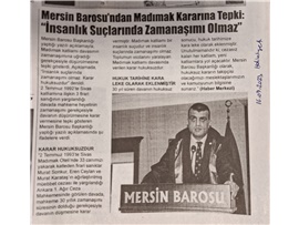 Madımak kararına tepki: "İnsanlık suçlarında zaman aşımı olmaz"
