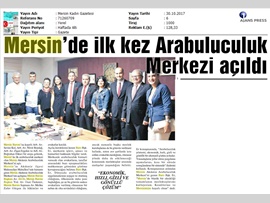 BASINDA BAROMUZ (Mersin'de İlk Kez Arabuluculuk Merkezi Açıldı)) 30.10.2017