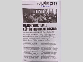 BASINDA BAROMUZ (Bilirkişilik Temel Eğitim Programı Başladı)