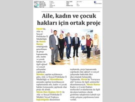 BASINDA BAROMUZ (Mersin Barosu ile Aile ve Sosyal Politikalar Bakanlığı Mersin İl Müdürlüğü Arasında Ortak Çalışmalar Başlıyor.) 26.10.2017