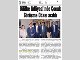 BASINDA BAROMUZ (Silifke Adliyesi'nde Çocuk Görüşme Odası Açıldı) 27.10.2017