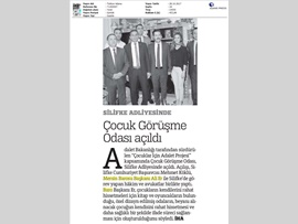 BASINDA BAROMUZ (Silifke Adliyesi'nde Çocuk Görüşme Odası Açıldı) 27.10.2017