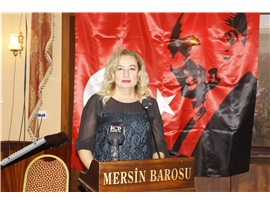 MERSİN BAROSU CUMHURİYET RESEPSİYONU DÜZENLEDİ