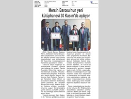BASINDA BAROMUZ (Baromuzun Yeni Kütüphanesi Bugün Açılıyor)