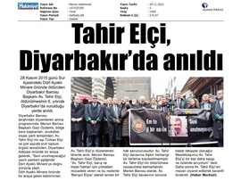 Tahir Elçi vurulduğu yerde anıldı