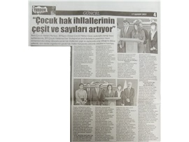 Dünya Çocuk Hakları Günü basın açıklaması