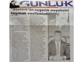 Başkanımız Av. Gazi Özdemir'in 10 Kasım Mesajı