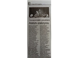 Avukatlarımız cezaevindeki çocuklar için Atatürk Oratoryosu'nu sahneledi