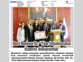 BASINDA BAROMUZ (Yemin Töreni-"Tüm İmkanlarımızı Hizmete Dönüştürdük")