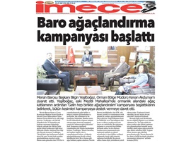 BASINDA BAROMUZ (Mersin Barosu, 'Gelin Hep Birlikte Ağaçlandıralım' Kampanyası Başlattı)
