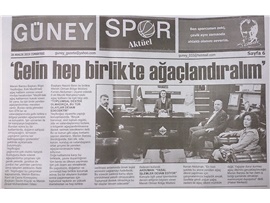 BASINDA BAROMUZ (Mersin Barosu, 'Gelin Hep Birlikte Ağaçlandıralım' Kampanyası Başlattı)