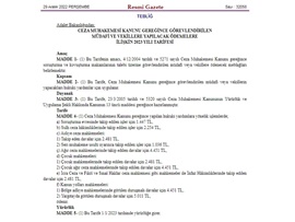 CMK ZORUNLU MÜDAFİLİK ÜCRET TARİFESİ RESMİ GAZETE'DE YAYIMLANDI