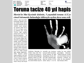 BASINDA BAROMUZ (Çocuk Hakları Merkezimiz, Çocuk İstismarı Davasına Gözlemci Olarak Katıldı)