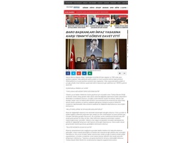 BASINDA BAROMUZ (TBB ve Barolar, TBMM'yi İnfaz Yasasına Karşı Davet Etti)