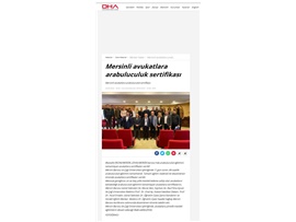 Arabuluculuk eğitimini tamamlayan avukatlara sertifika verildi