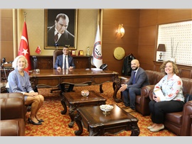 ABD MERSİN KONSOLOSU’NDAN BAROMUZA VEDA ZİYARETİ