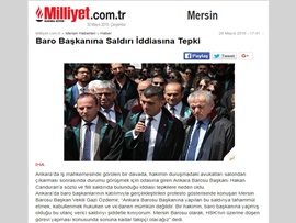 BASINDA BAROMUZ (Ankara Barosu Başkanına Yapılan Saldırı Protesto Edildi)