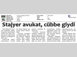 BASINDA BAROMUZ (Başkan Vekilimiz Av. Gazi Özdemir, "Mesleki Dayanışmaya Önem Veriyoruz")