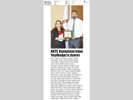 BASINDA BAROMUZ (KKTC Mersin Konsolosu'ndan Baromuza Ziyaret)