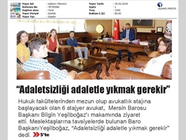 BASINDA BAROMUZ (Adaletsizliği Adaletle Yıkmak Gerekir)