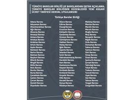 TBB VE BAROLAR ORTAK AÇIKLAMA