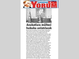 BASINDA BAROMUZ (Mülteciler İçin Adli Yardım Ortak Projesi Başlıyor)