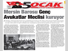 BASINDA BAROMUZ(Mersin Barosu Genç Avukatlar Meclisi Kuruyor)