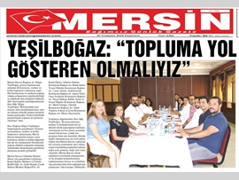 BASINDA BAROMUZ (Yeşilboğaz: 'Topluma Yol Gösteren Olmalıyız')