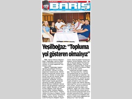 BASINDA BAROMUZ (Yeşilboğaz: 'Topluma Yol Gösteren Olmalıyız')