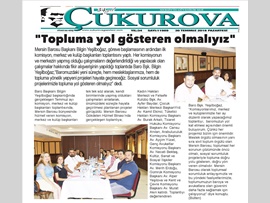 BASINDA BAROMUZ (Yeşilboğaz: 'Topluma Yol Gösteren Olmalıyız')
