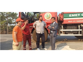 BARO BAŞKANIMIZ AV. GAZİ ÖZDEMİR, YANGIN BÖLGESİNDE İNCELEMELERDE BULUNDU