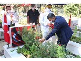 BAŞKANIMIZ AV. BİLGİN YEŞİLBOĞAZ ŞEHİTLİĞİ ZİYARET ETTİ