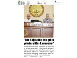 BASINDA BAROMUZ (İcra İflas ve Konkordato Semineri Verildi)