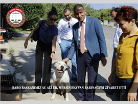 BARO BAŞKANIMIZ AV. ALİ ER, MERSİN HAYVAN BARINAĞI’NI ZİYARET ETTİ