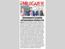 BASINDA BAROMUZ (Yeşilboğaz: Konkordato İlanının Artmasında Endişe Ediyoruz")