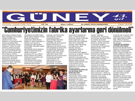 BASINDA BAROMUZ (Mersin Barosu Cumhuriyet Resepsiyonu Düzenledi)