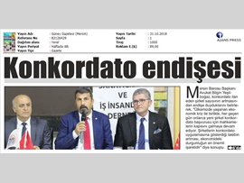 BASINDA BAROMUZ (Yeşilboğaz: Konkordato İlanının Artmasında Endişe Ediyoruz")