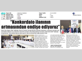 BASINDA BAROMUZ (Yeşilboğaz: Konkordato İlanının Artmasında Endişe Ediyoruz")