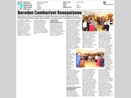 BASINDA BAROMUZ (Mersin Barosu Cumhuriyet Resepsiyonu Düzenledi)