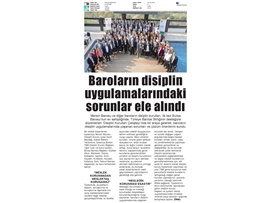 BASINDA BAROMUZ (Baroların Disiplin Kurulları Çalıştayı Yapıldı)