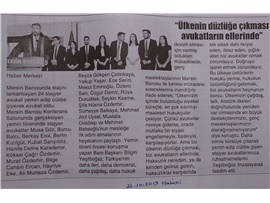 BASINDA BAROMUZ (Yeşilboğaz, "Ülkenin Düzlüğe Çıkması Avukatların Elinde")
