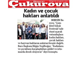 BASINDA BAROMUZ (Mersin Barosu, Çamlıbel Sokak Festivali'nde Stant Açtı)