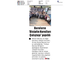 BASINDA BAROMUZ (Baroların Disiplin Kurulları Çalıştayı Yapıldı)